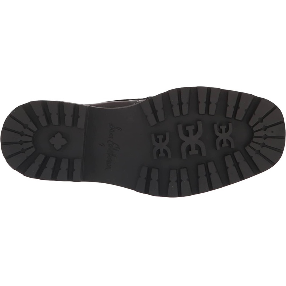 Sam Edelman Black Loafers with Gold Accent - Picture 6 of 7